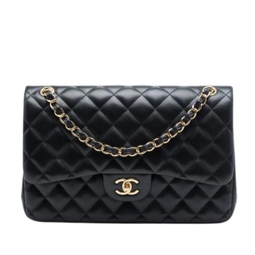 Chanel Vintage, Vintage Shoulder Bags, female, Black, ONE SIZE, Pre-owned Double Flap Shoulder Bag | Miinto UK Ltd