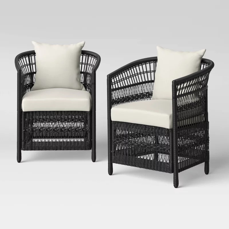Mulberry 2pk Patio Club Chair - Threshold™ | Target