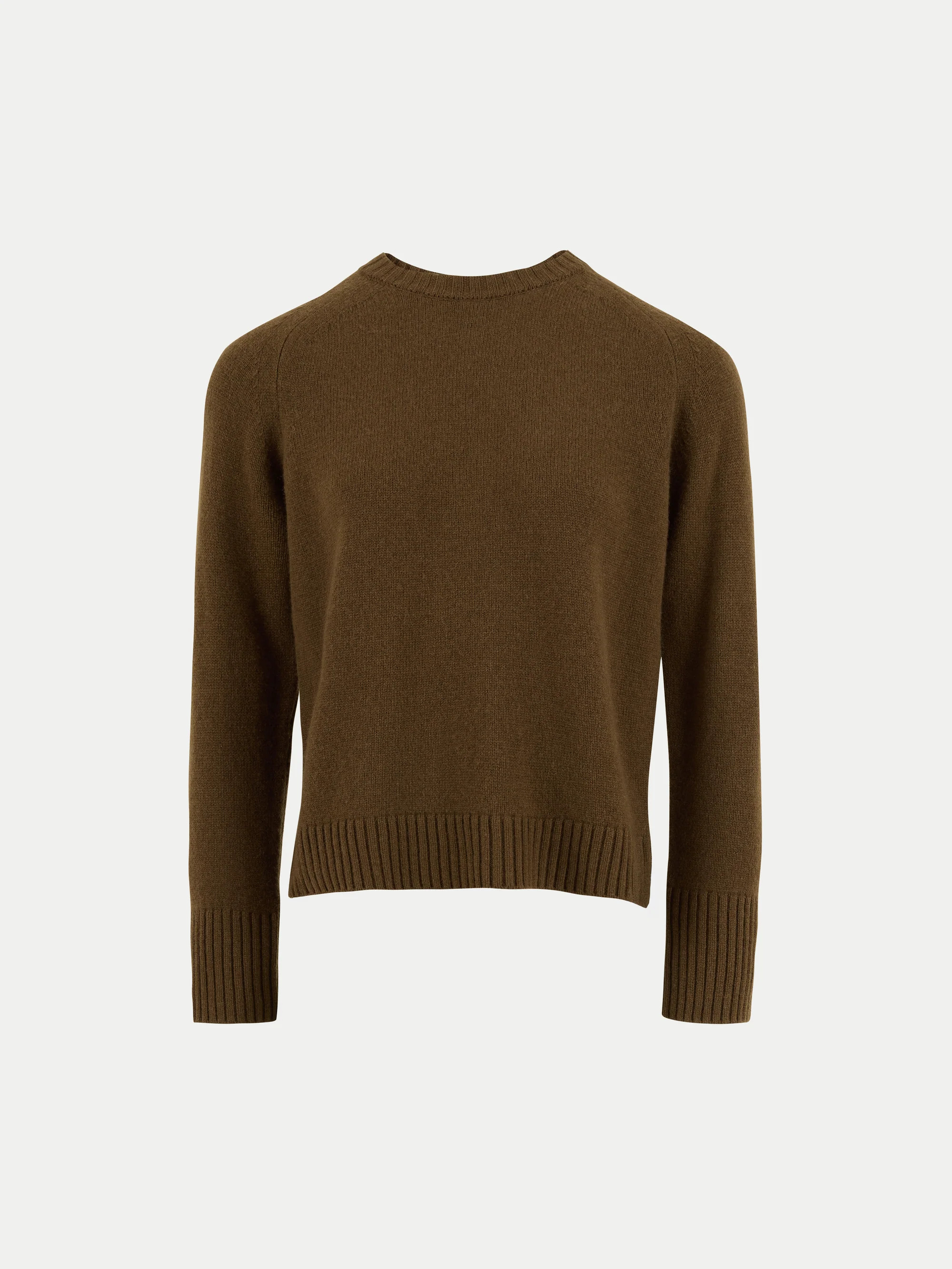 Wool Cashmere Saddle Jumper | Khaki | Jigsaw (UK)