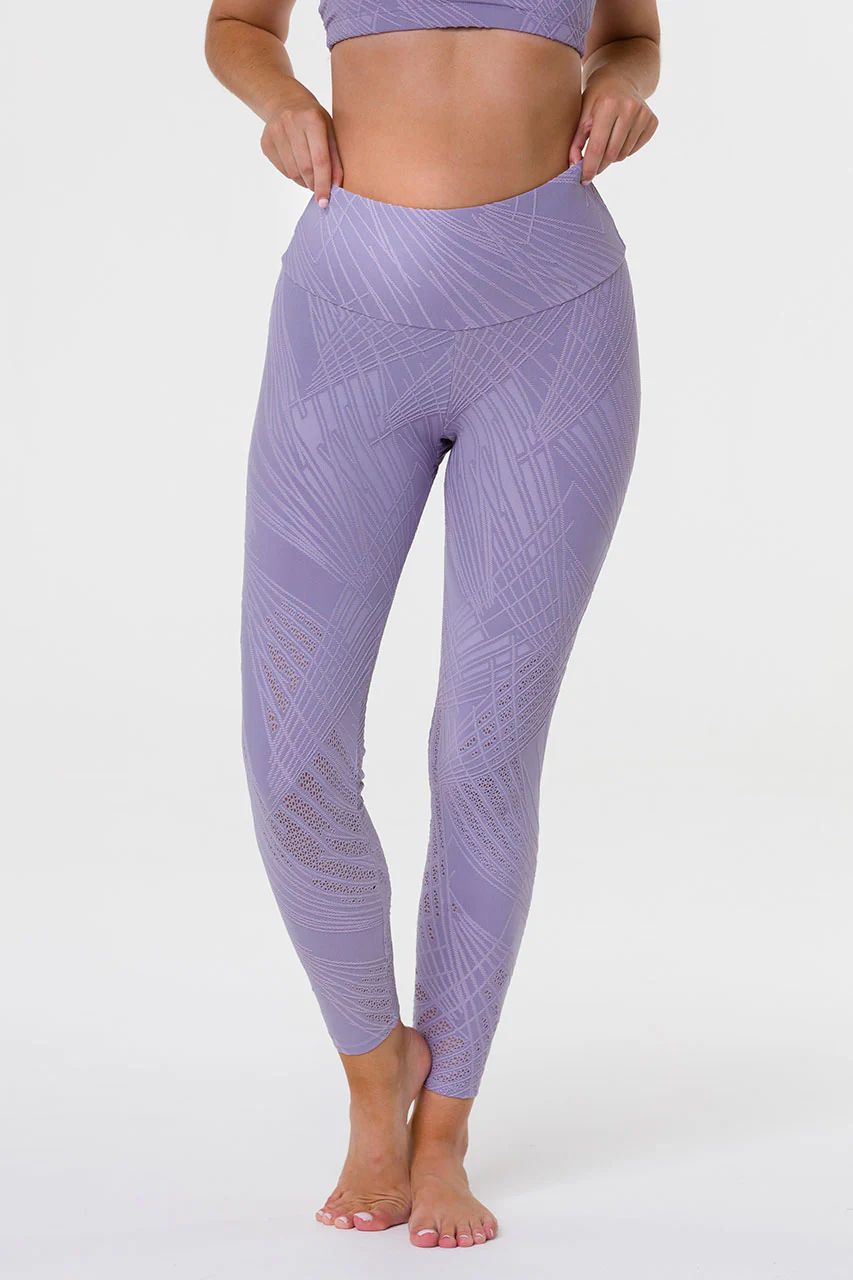 Selenite Midi Legging - Lavender Gray Selenite | Onzie