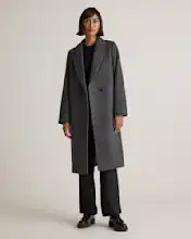 Italian Wool Classic Single-Breasted Coat | Quince