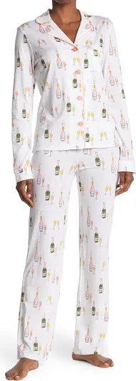 PJ SALVAGE Long Sleeve Top & Pants 2-Piece Pajama Set | Nordstromrack | Nordstrom Rack