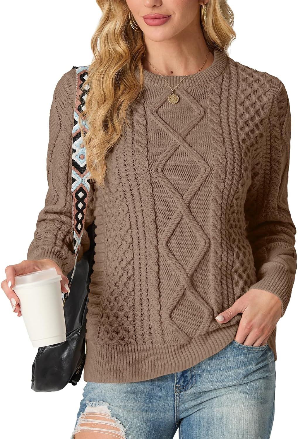 GRECERELLE 2026 Womens Fall Winter Long Sleeve Casual Pullover Sweater Tops | Amazon (US)