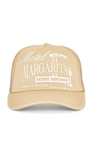 Motel Margarita Hideaway Trucker Hat in Beige. | Revolve Clothing (Global)