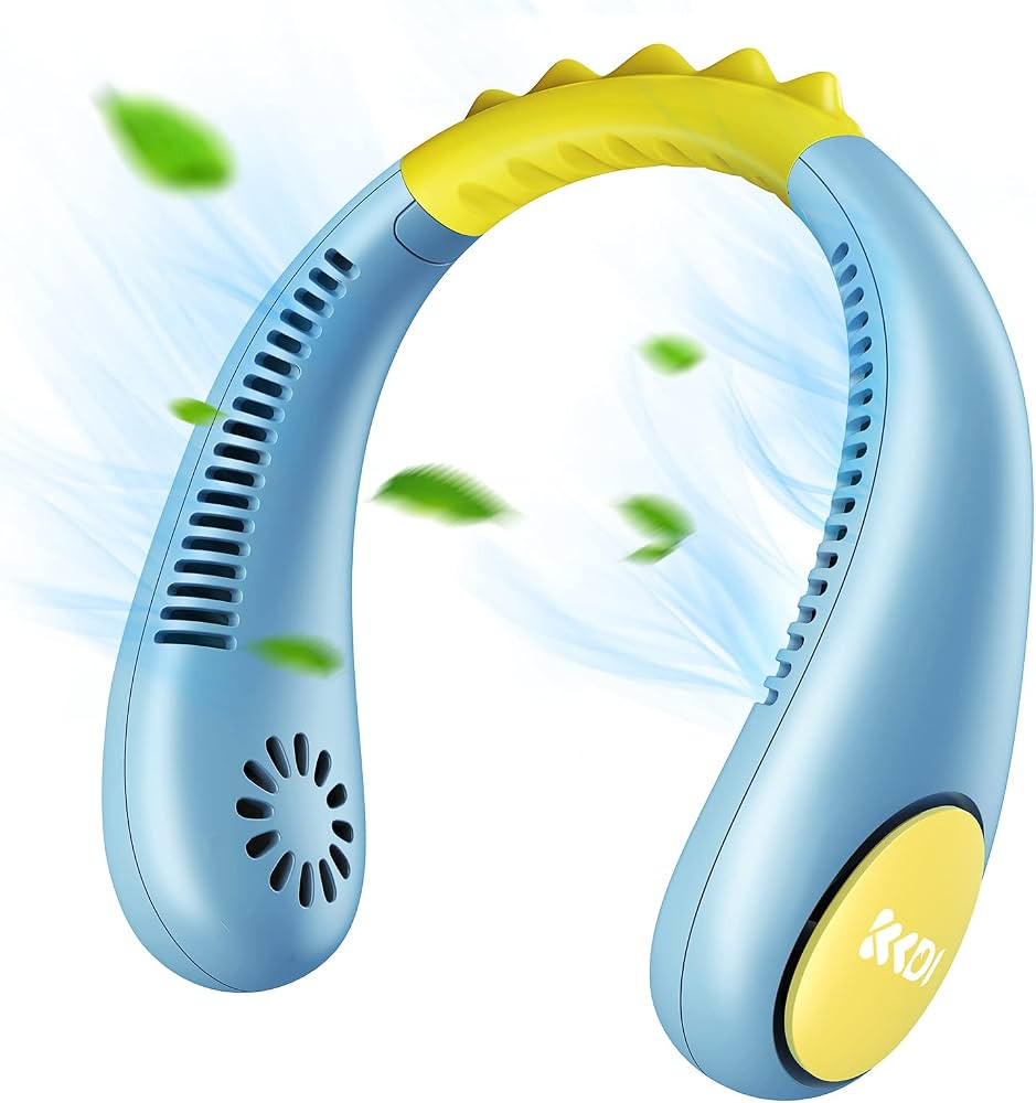 Kids Neck Fan, Portable Bladeless Fan for Kid 4-14Y Girls & Boys, 2600mAh USB Personal Mini Fan C... | Amazon (US)