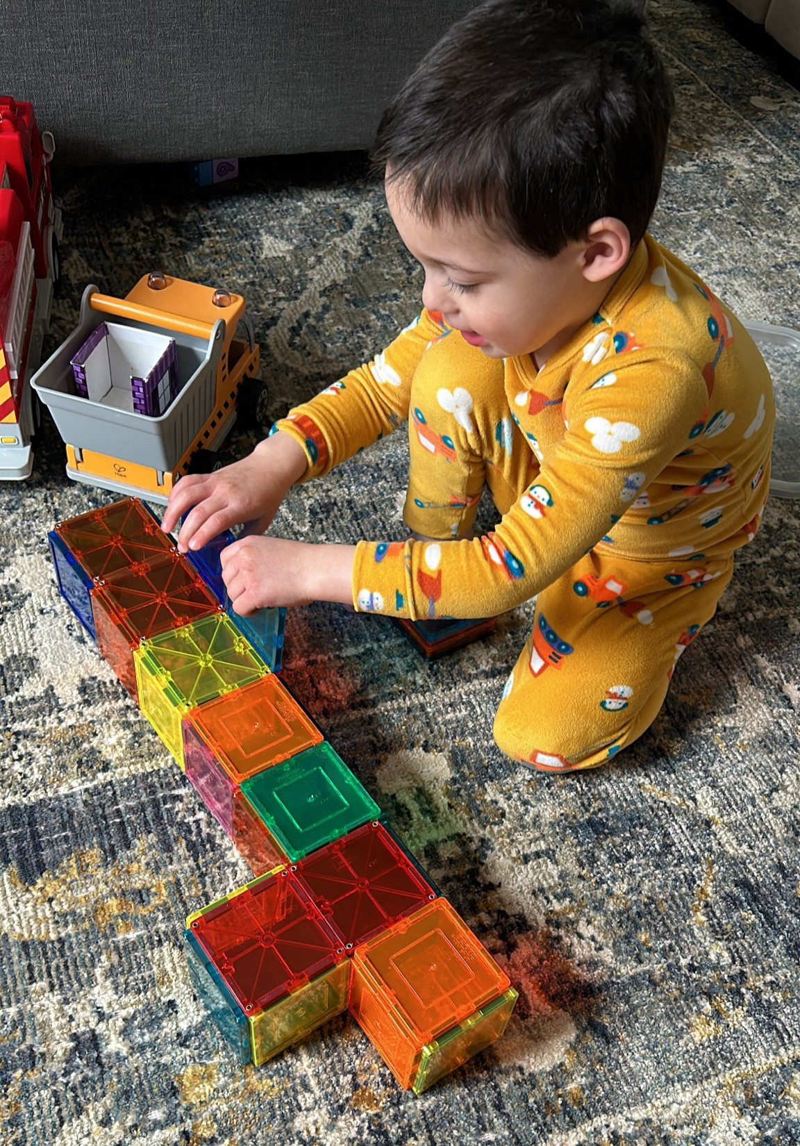Both of my big kids (ages 5 and 3) love building with magnetic tiles. We have a mix of Picasso and Magnatiles brands. They fit together and keep them and their imaginations so busy. Linking their favorite sets  

#LTKkids