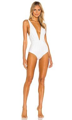 Tori Praver Swimwear Andie One Piece Ribbed in White from Revolve.com | Revolve Clothing (Global)