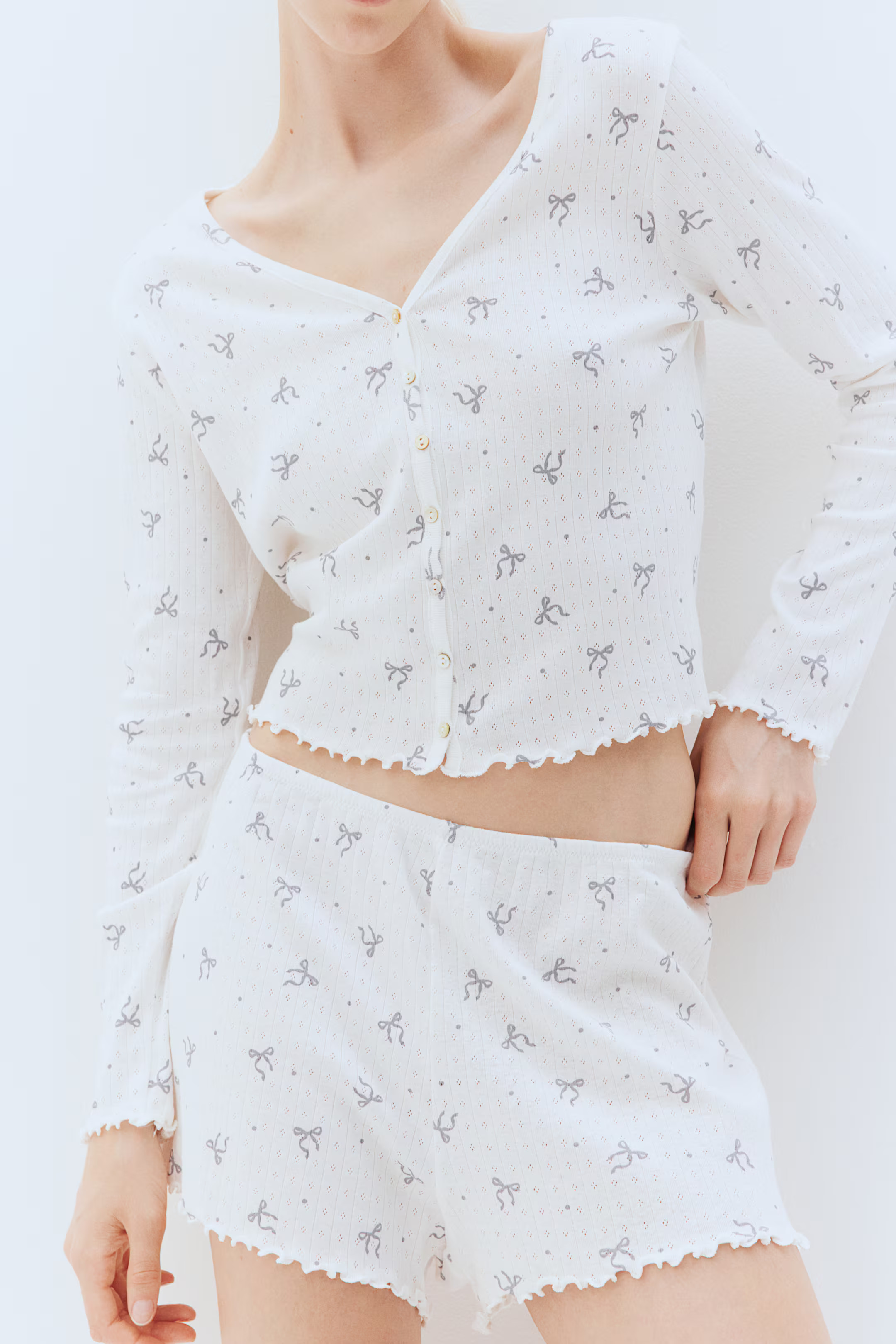 Pointelle pyjamas | H&M (UK, MY, IN, SG, PH, TW, HK)