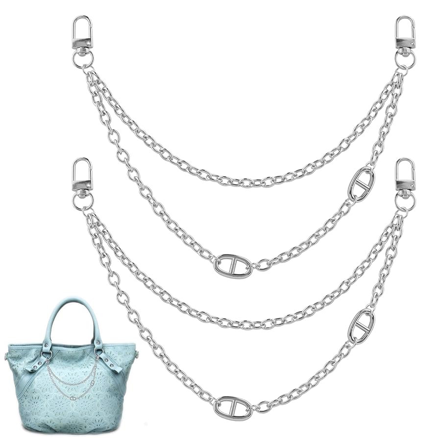 Purse Extender Chain,2 Pcs Bag Extender Chain,Pig Nose Bag Charms for Handbags,Metal Purse Strap ... | Amazon (US)