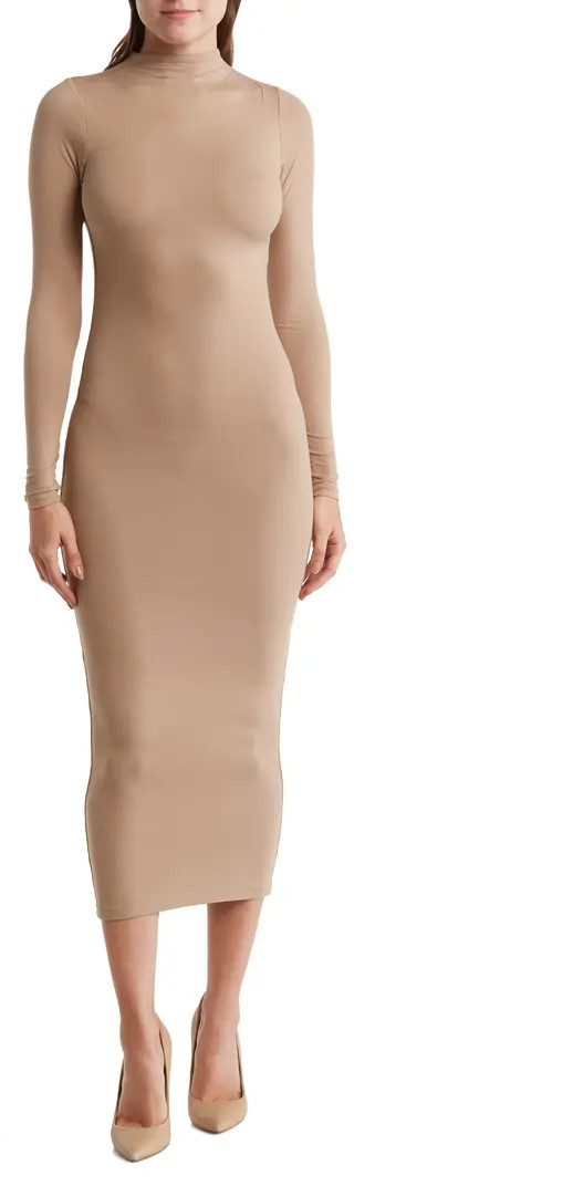 N BY NAKED WARDROBE Bare Long Sleeve Midi Dress | Nordstromrack | Nordstrom Rack