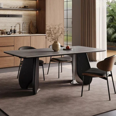 French style vintage grey dining table | Wayfair North America