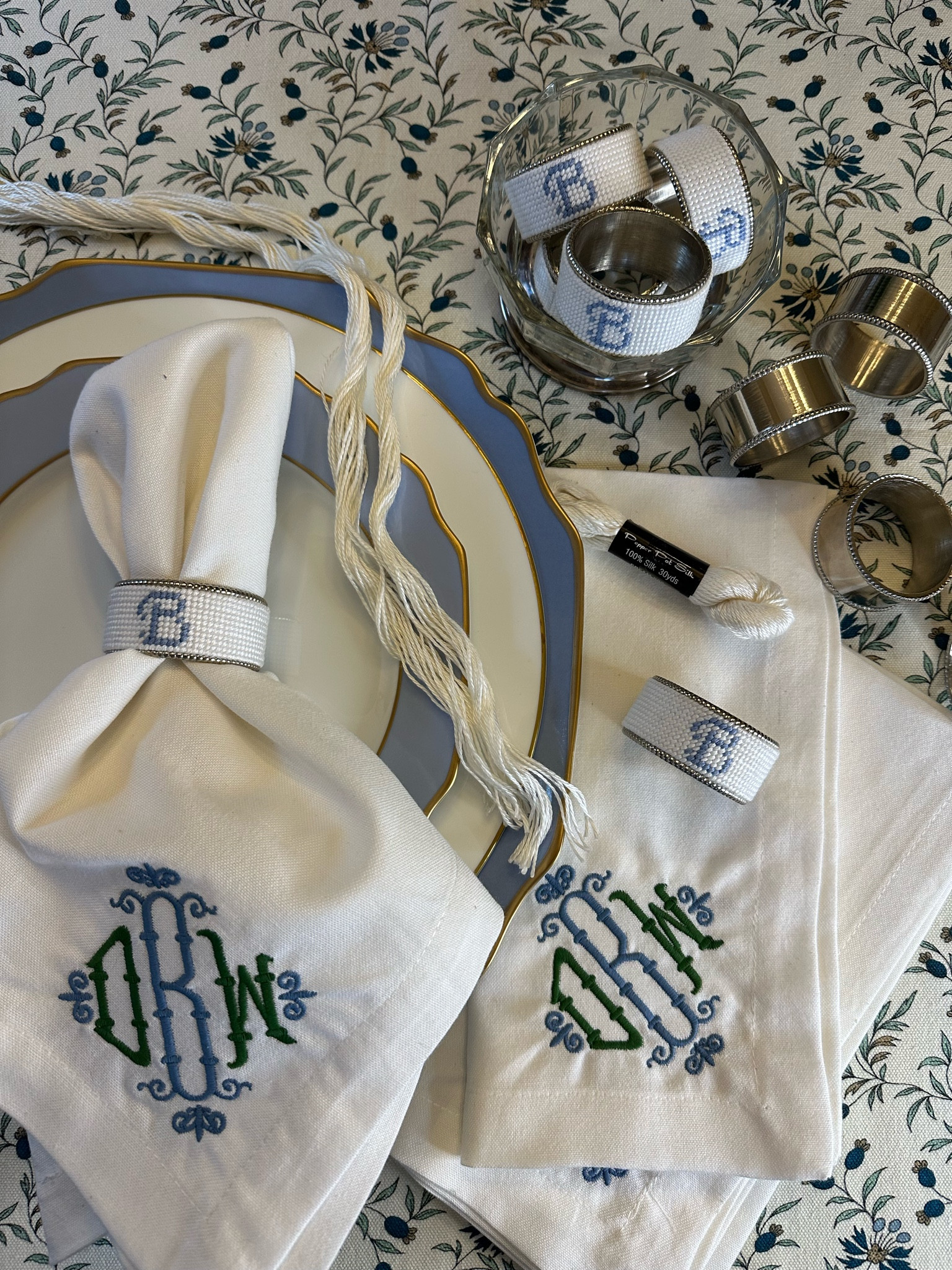 Shared my diy self finished needlepoint napkin rings on my blog at www.Prepinyourstep.com. The tutorial with all details and tips can be found there, but you can shop the supplies here too! 

#LTKHome #LTKFindsUnder50