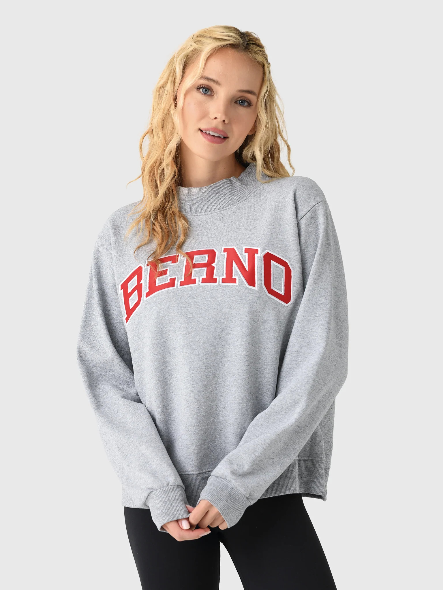 BERNO
                      
                     Women's Mock Neck Sweatshirt | Saint Bernard