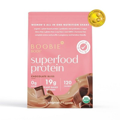 Boobie Body Pregnancy and Lactation Protein Dietary Supplement Powder Chocolate Bliss | Target