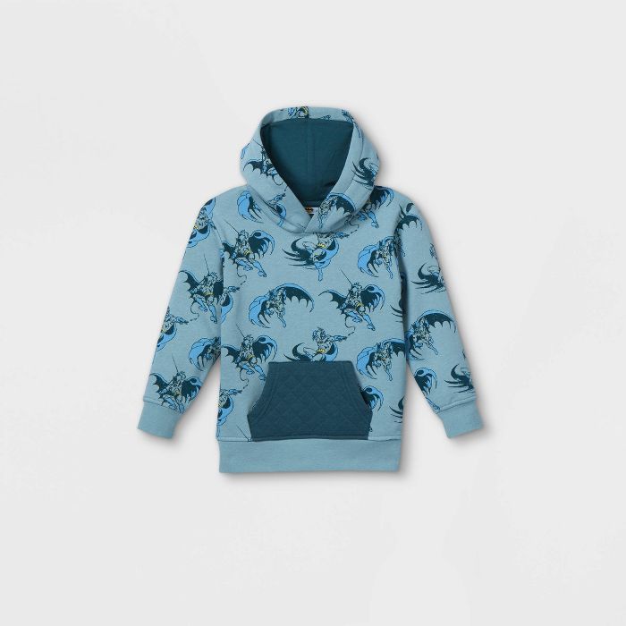 Toddler Boys' Batman Hooded Pullover - Blue | Target