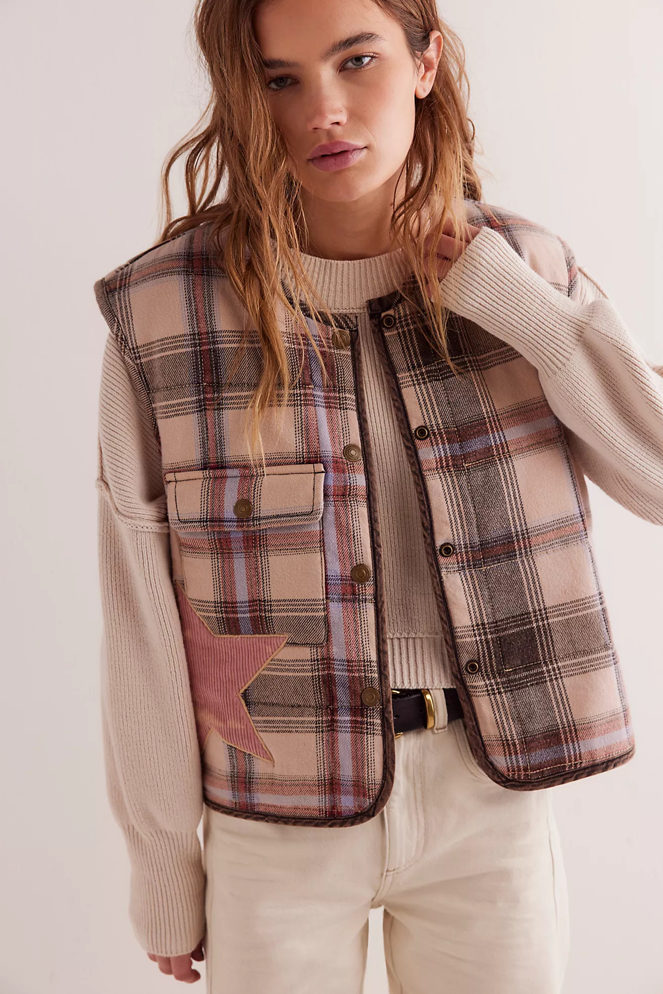 We The Free Starry Plaid Vest | Free People (Global - UK&FR Excluded)