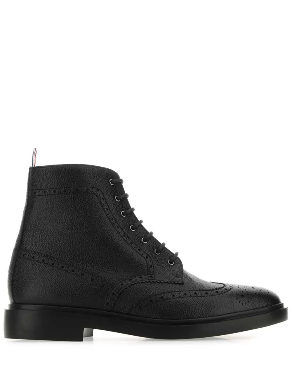 Thom Browne Wingtip Brogue Boots | Black | FARFETCH | Farfetch Global