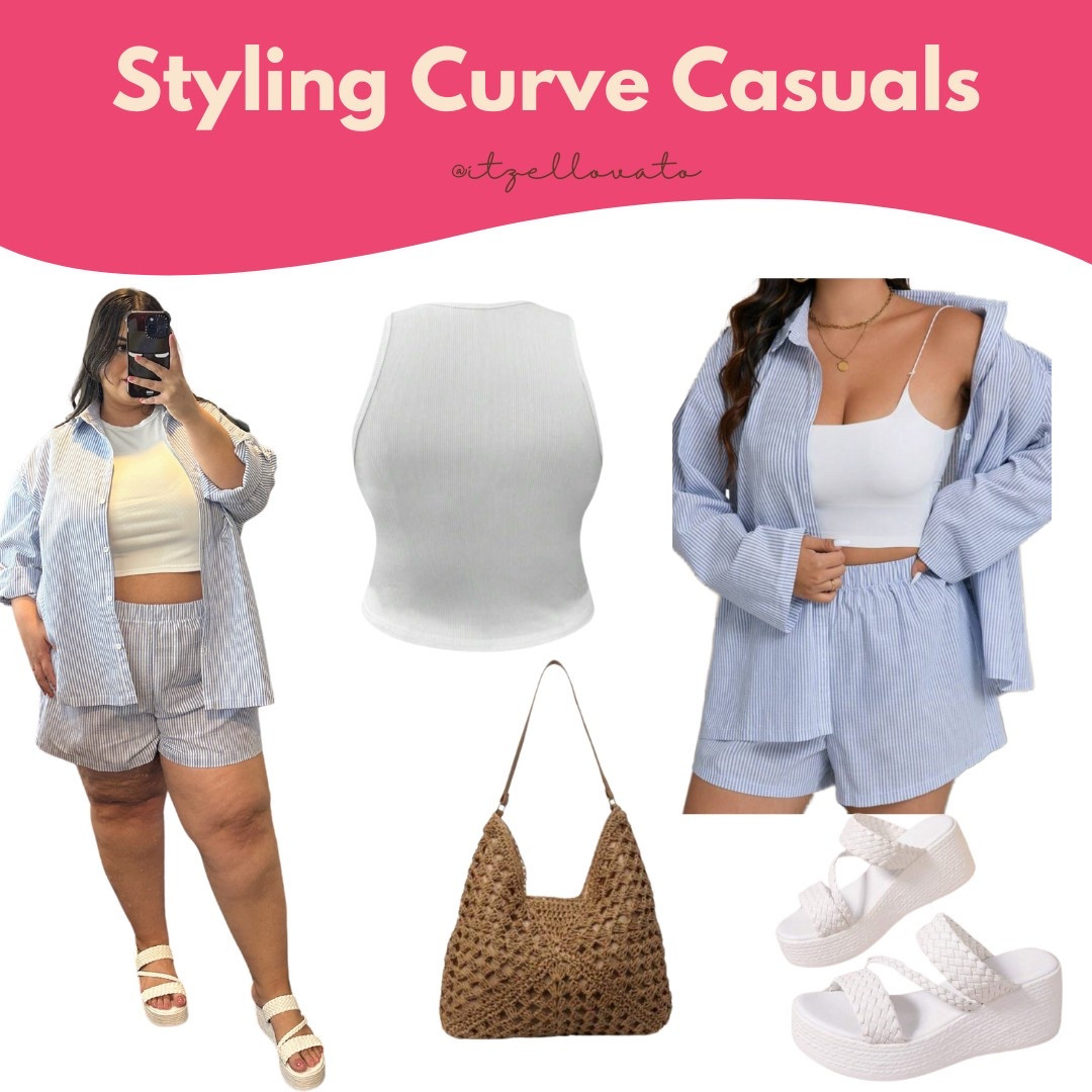 Styling curve casuals. spring outfit. 

#LTKStyleTip #LTKMidsize #LTKPlusSize