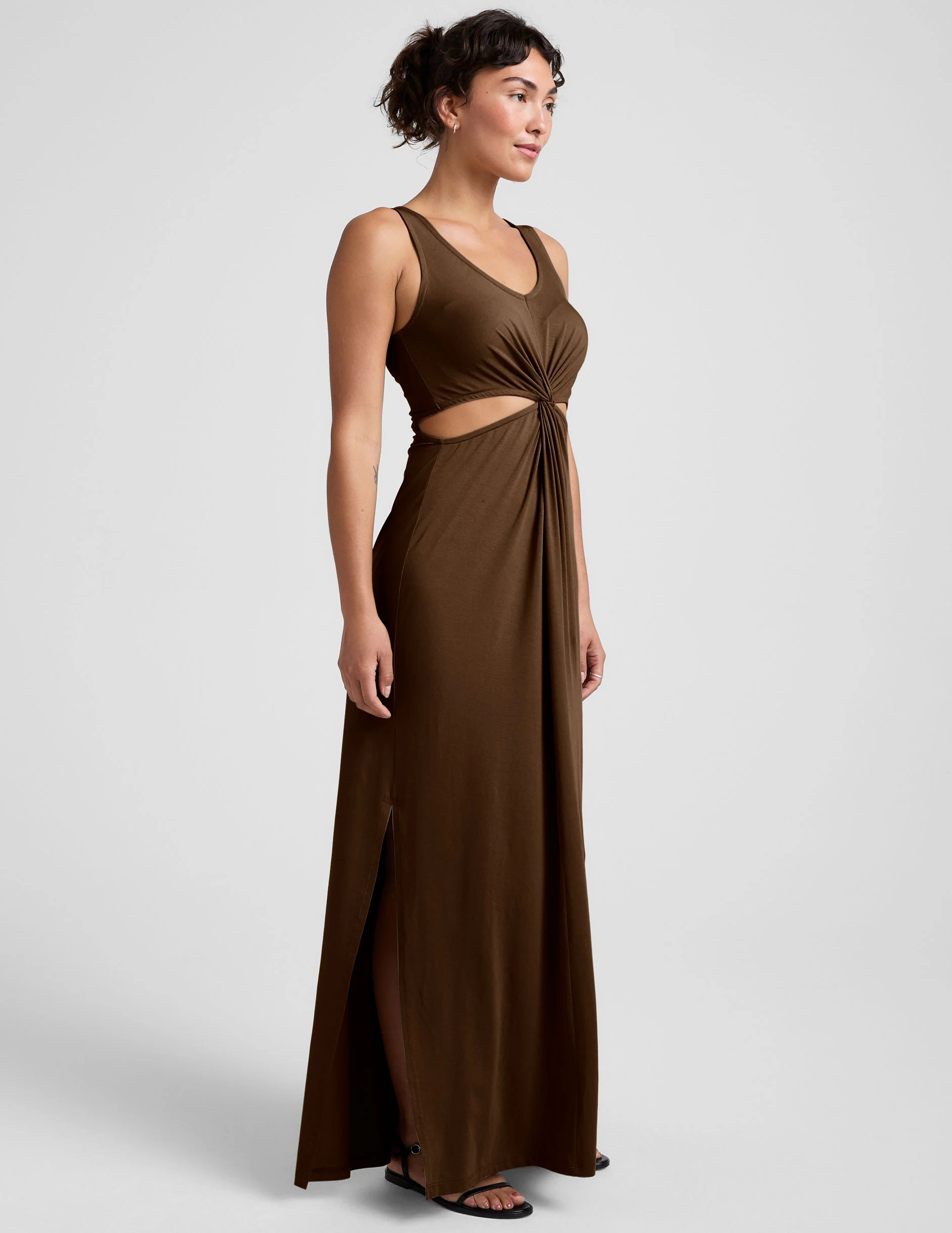 Maxi Around The World Front Twist Dress | Beyond Yoga | Beyond Yoga