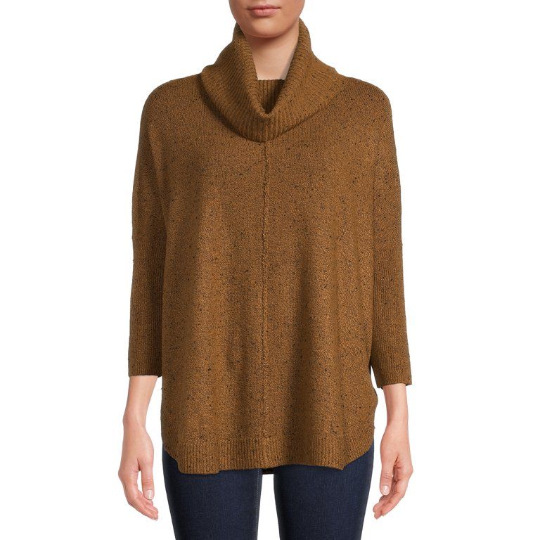 Time and Tru Women's Cowl Neck Sweater | Walmart (US)