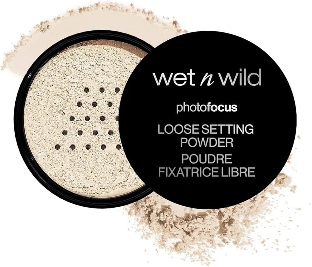 wet n wild Photo Focus Loose Baking Setting Powder, Highlighter Makeup, Fair to Medium & Tan Skin... | Amazon (US)