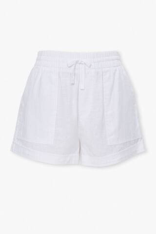 Linen-Blend Drawstring Shorts | Forever 21 (US)