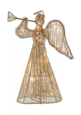 Kurt S. Adler Glitter Angel Tree Topper, Gold | Belk