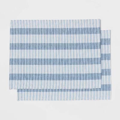 2pk Cotton Striped Placemats - Threshold™ | Target