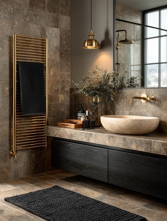 Stone and gold is one of the oldest luxury combinations, and it still feels timeless today.

Across historic architecture, from European villas to tropical resorts in Bali, this pairing has always existed. Natural stone brings depth, texture, and grounding energy, while gold adds warmth, refinement, and quiet luxury. Together, they create a space that feels both rooted and elevated at the same time.

If your bathroom already has stone, whether in tiles, walls, or countertops, you are already halfway there. The transformation comes from one intentional detail.

A gold statement towel rack.

It may seem small, but it changes everything. The gold instantly contrasts the cool tones of stone, drawing the eye and creating that designer-level finish. It turns a functional element into a focal point and brings cohesion to the entire space.

This is how modern bathrooms are evolving.
Not through full renovations, but through thoughtful upgrades that feel luxurious without being excessive.

Whether you choose a full-length towel rack or a smaller version based on your space, the impact remains the same. It adds that final layer that makes your bathroom feel curated, not just completed.

Explore our edit for different sizes and styles and bring this timeless combination into your home.

#BathroomDesign #LuxuryInteriors #ModernHome 

 #LTKHome