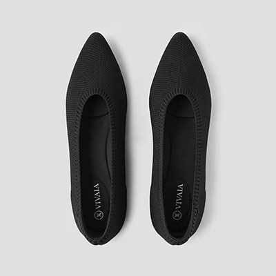 Pointed-Toe Ballet Flats (Aria 5°) | VIVAIA