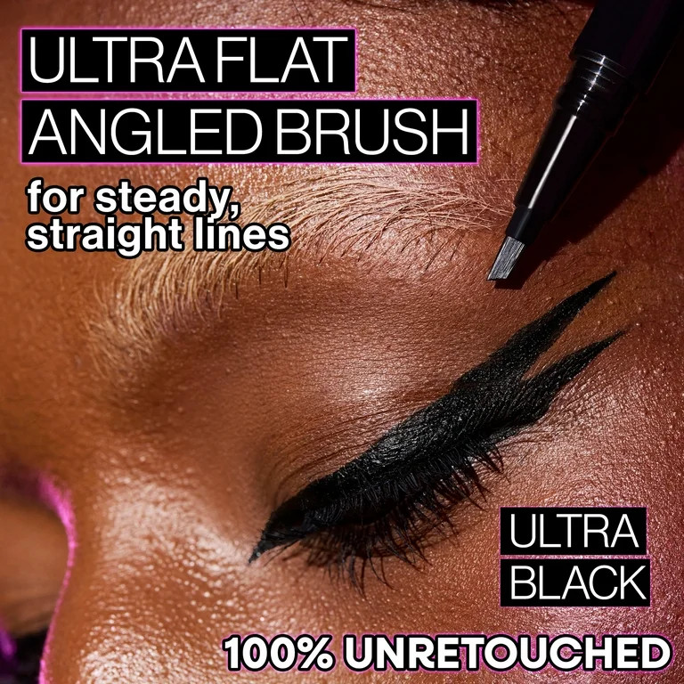 Wet n Wild Breakup Proof Wing Out Waterproof Liquid Eyeliner, Ultra Black | Walmart (US)