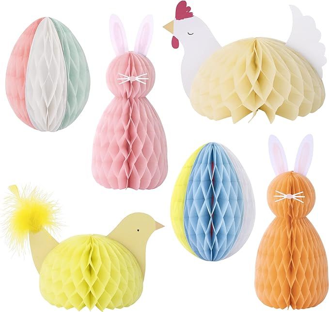 Meri Meri Easter Honeycomb Decorations (Pack of 6) - Easter | Amazon (US)