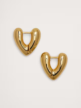 Heart Hoop Earrings | Banana Republic (US)
