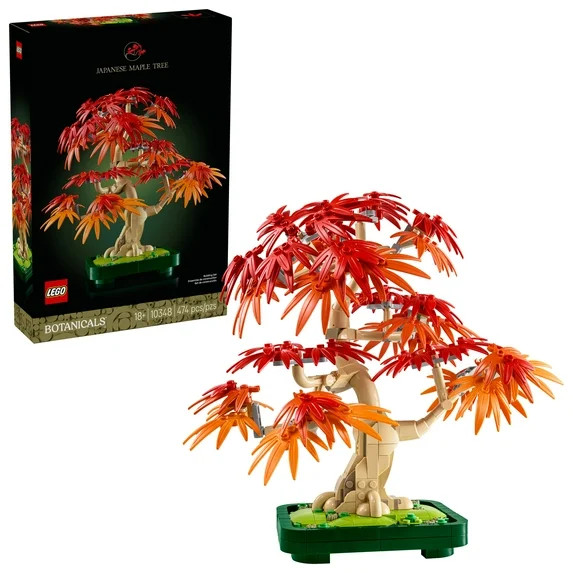 LEGO Botanicals Japanese Red Maple Bonsai Tree Building Kit for Adults 18+ - Unique Home Decor DI... | Walmart (US)