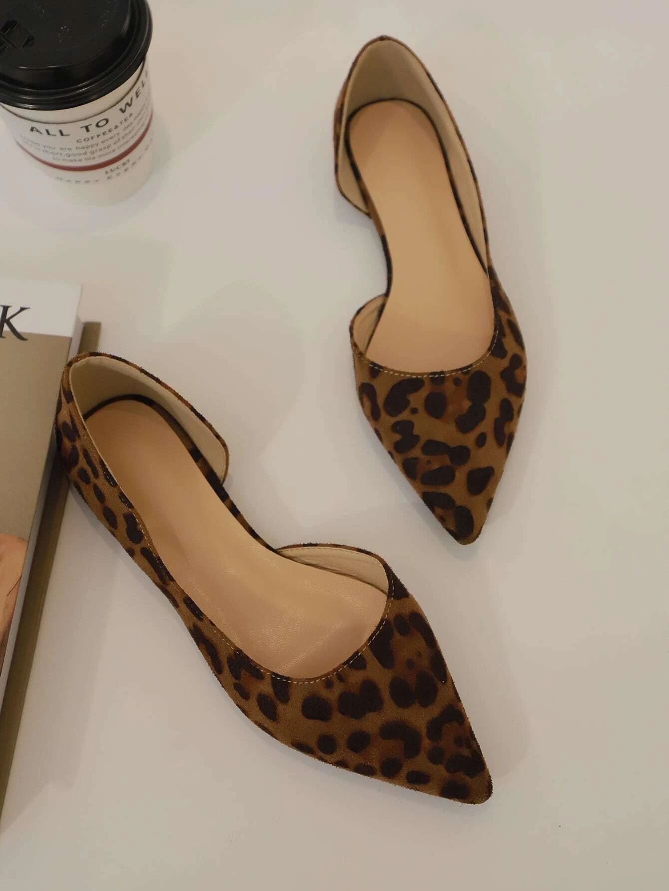 Leopard Slip On Flats | SHEIN