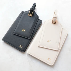 Personalized Leather Passport Holder and Luggage Tag Set, Mr and Mrs Passport Cover and Luggage T... | Etsy (US)