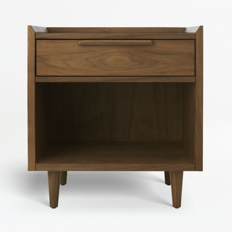 Tate Walnut Nightstand + Reviews | Crate & Barrel | Crate & Barrel