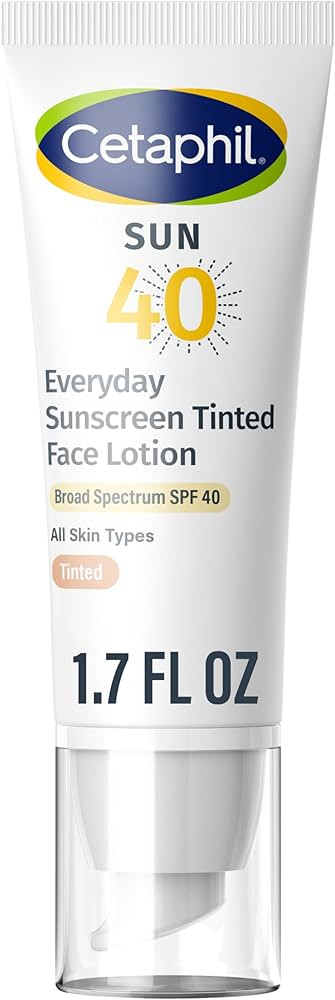 CETAPHIL Everyday Sunscreen Tinted Lotion for Face, 1.7 fl oz, 100% Mineral UVA/UVB Filters: Tita... | Amazon (US)
