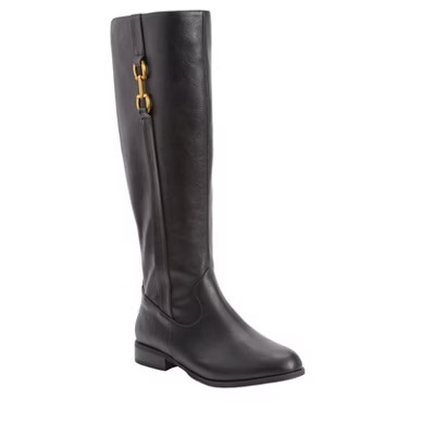 Comfortview The Azalia Tall Wide Calf Boot - 8 1/2 W, Black (Wide Widths Available) | Target
