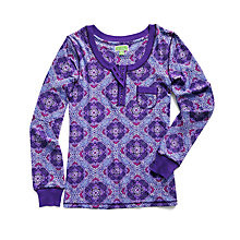 Henley Pajama Top in Lilac Tapestry | Vera Bradley