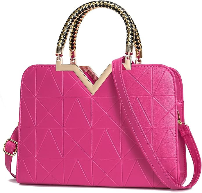 JHVYF Purses for Women Fashion Handbag Ladies Satchel Bags PU Leather Top Handle Shoulder Tote Ba... | Amazon (US)