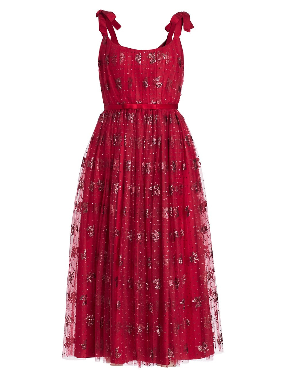 Markarian Glitter Pleated Tulle Dress | Saks Fifth Avenue