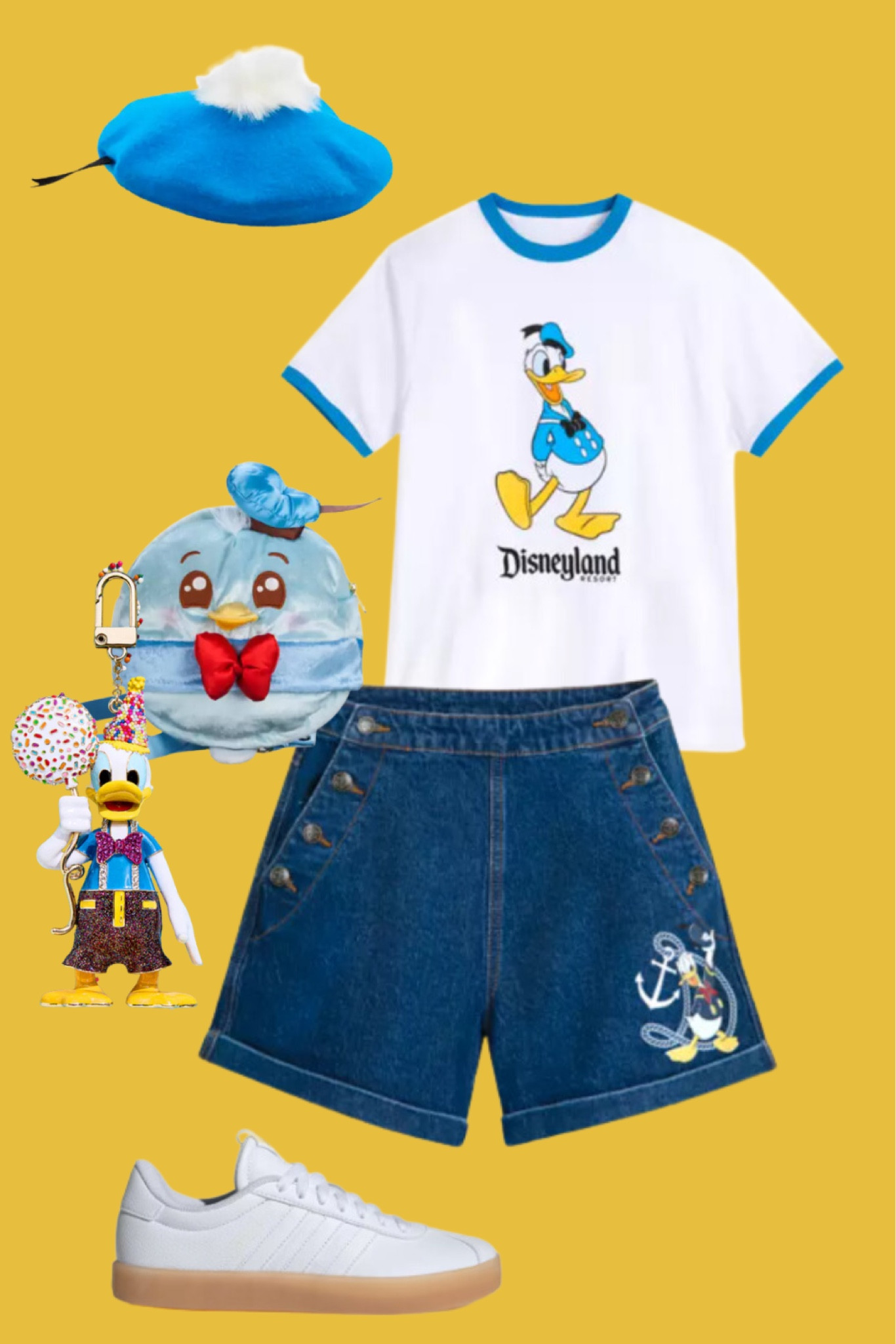 Donald Duck outfit, Disney summer outfit, summer vacation outfit 

#LTKMidsize #LTKItBag #LTKStyleTip