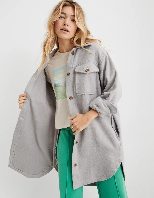 Aerie Flannel Shacket | Aerie