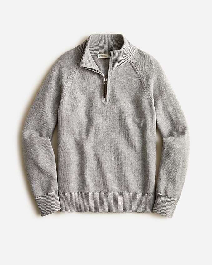 Kids' cotton-blend half-zip sweater | J. Crew US