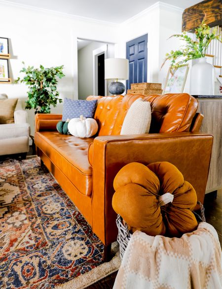 Neutral fall living room decor, furniture, & pillows 

#LTKhome #LTKSeasonal #LTKstyletip