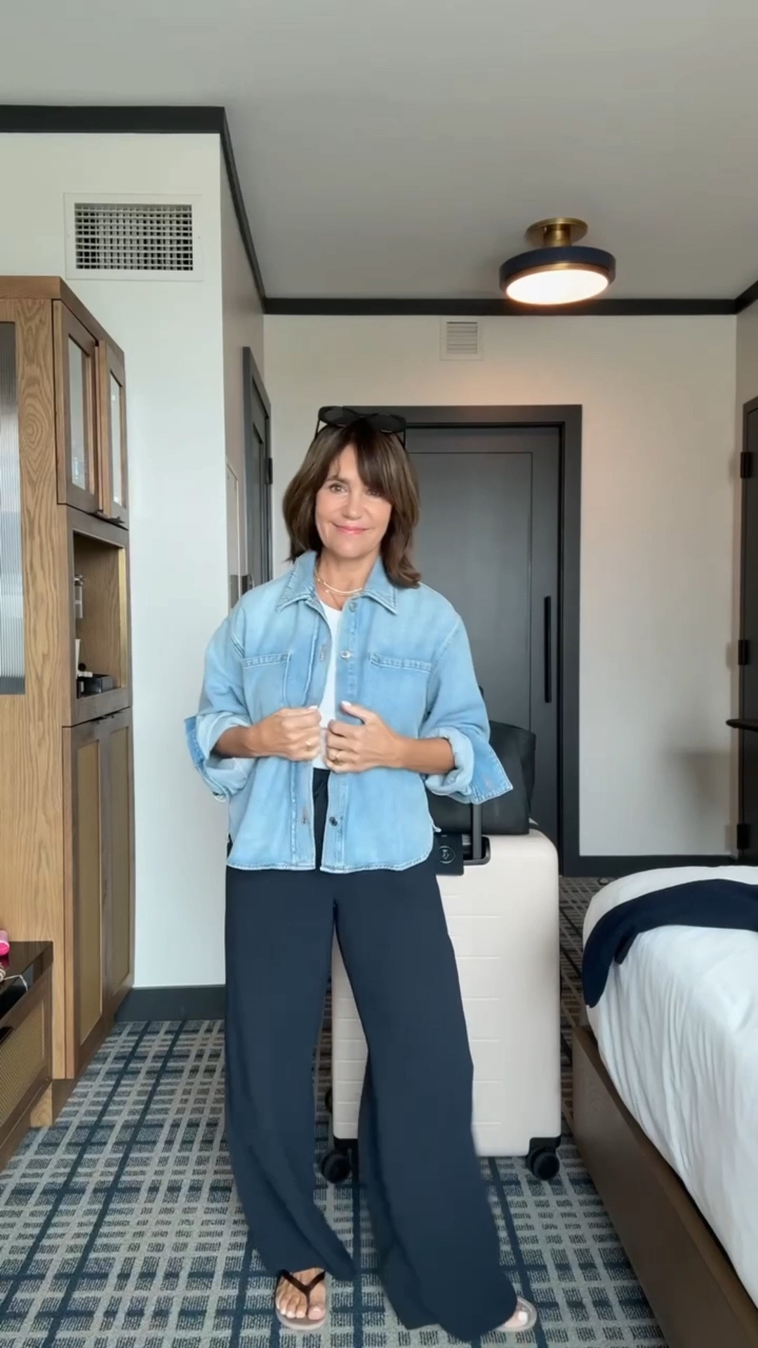 Flew into Dallas this week for LTKcon! This blue cashmere sweater has been my travel MVP!! 

@Quince #quincepartner

#LTKgrwm #LTKdayinmylife #LTKTravel