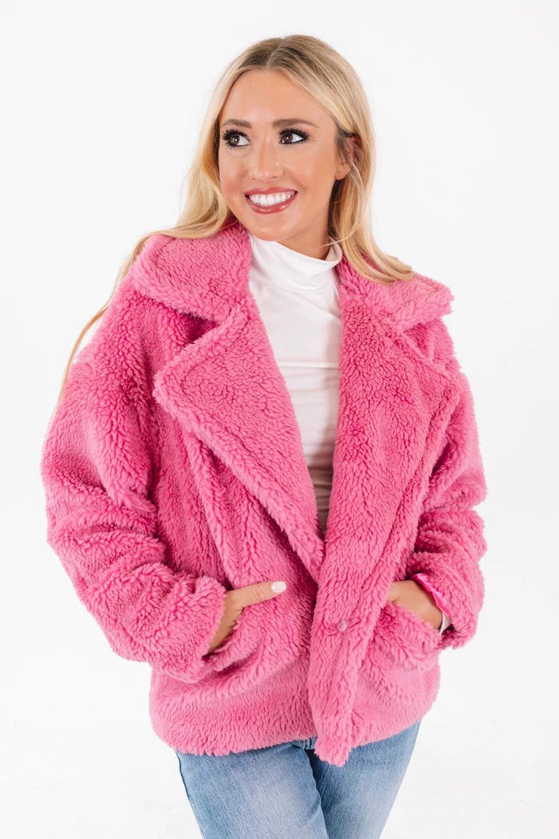 Staying Warm Fur Coat - Pink | The Impeccable Pig