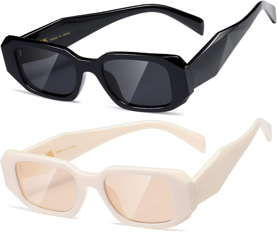 kimorn Rectangle Sunglasses for Women Men Trendy Retro Trendy Sun Glasses 90’s Vintage Square F... | Amazon (US)