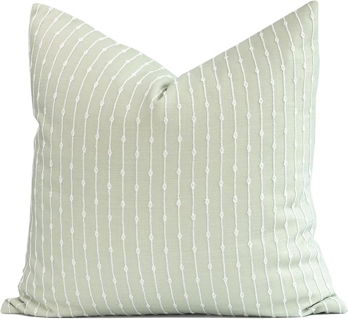 Crumbs Home Modern Farmhouse Fall Linen Indoor Outdoor Throw Pillow Cover Only, 20"x20" Water Rep... | Amazon (US)